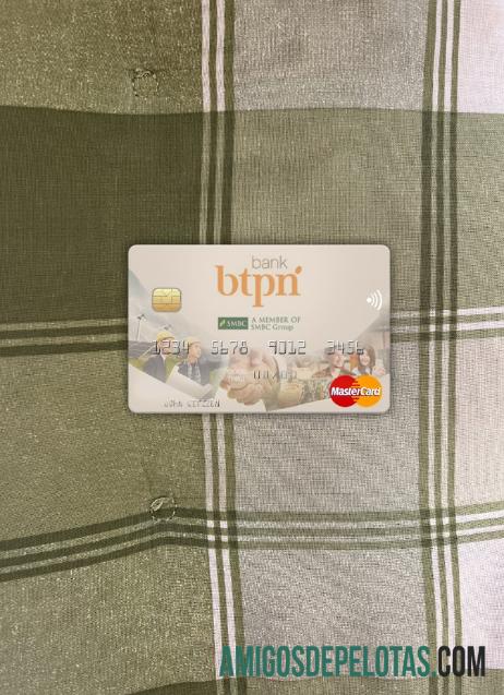 Banco da Indonésia BTPN Mastercard Photolook Front exemplo